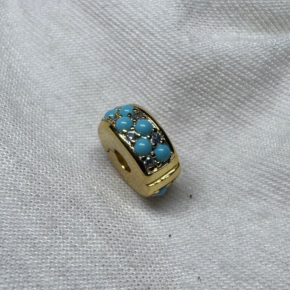 Pandora Aqua Blue Clip Charm